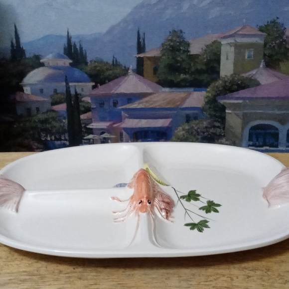 Rare Lord&Taylor Platter Oval Japanese Vintage Seafood Serving Porcelain Platter - Picture 15 of 16